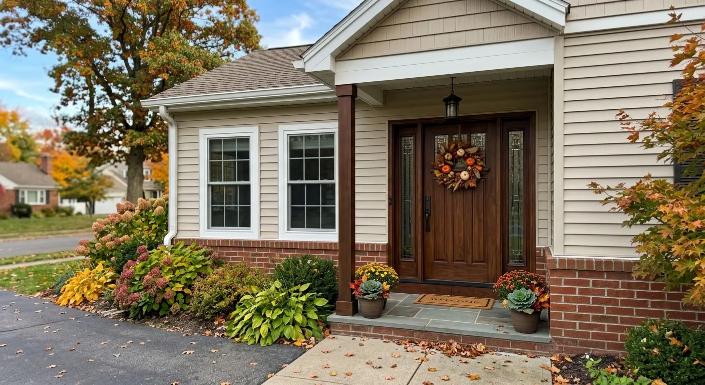 New entry door and energy-efficient replacement windows installed by ProGuard