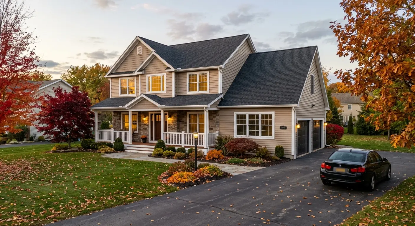 Central New York home with a new ProGuard roof and fresh siding